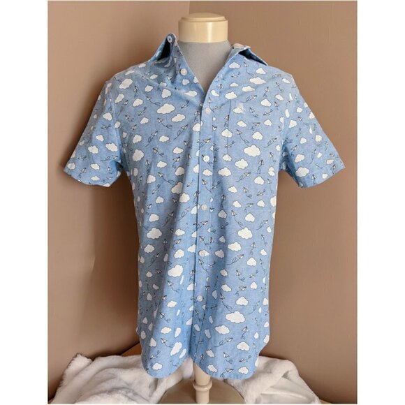 ORIGINAL PENGUIN Cloud Print Oxford Shirt - Picture 4 of 8